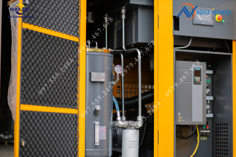 Máy nén khí trục vít biến tần hande VPM75 được sản xuất cẩn thận